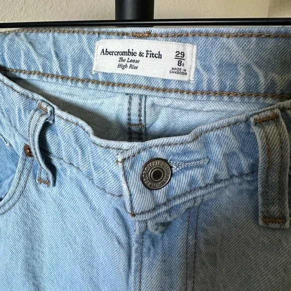 Abercrombie and Fitch The High Rise Loose Jean size 29 Regular - Picture 12 of 13